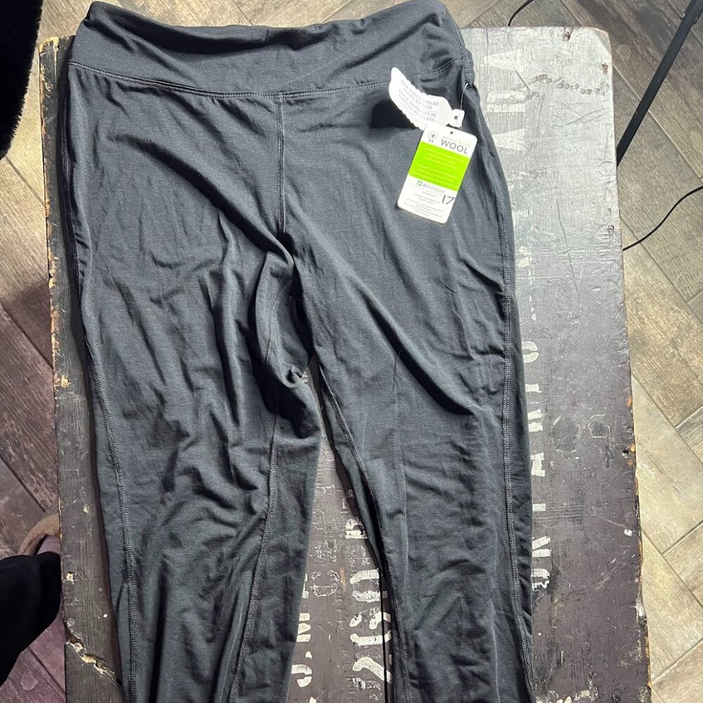 WOOL Black leggings -large